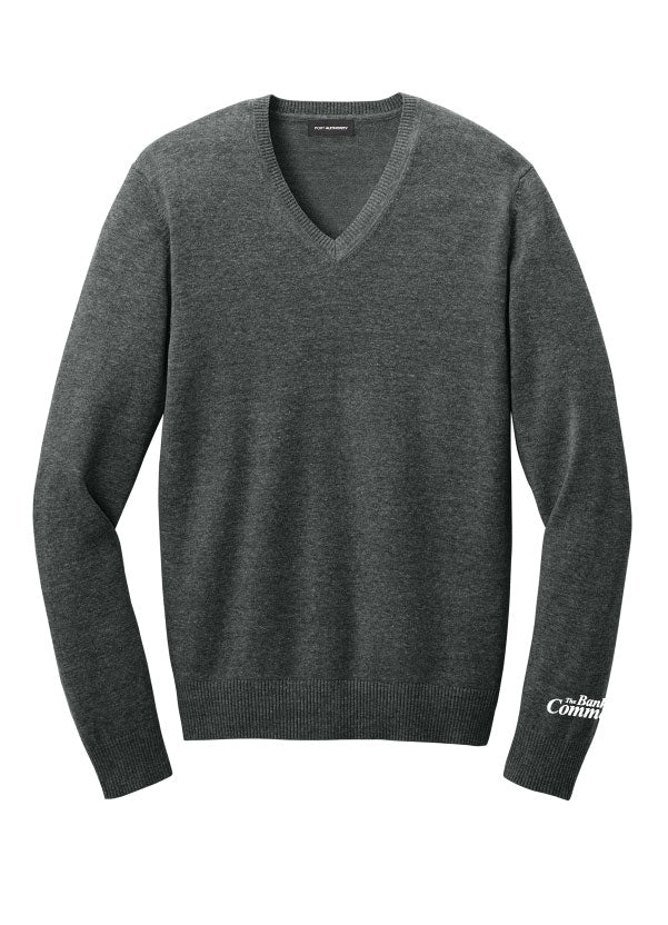 Bank of Commerce - Embroidered - SW2850 Port Authority® Unisex Easy Care V-Neck Sweater