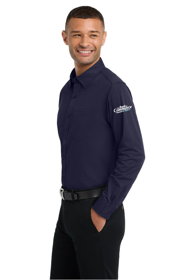 Bank of Commerce - Embroidered - K570 Port Authority® Men's Dimension Knit Dress Shirt