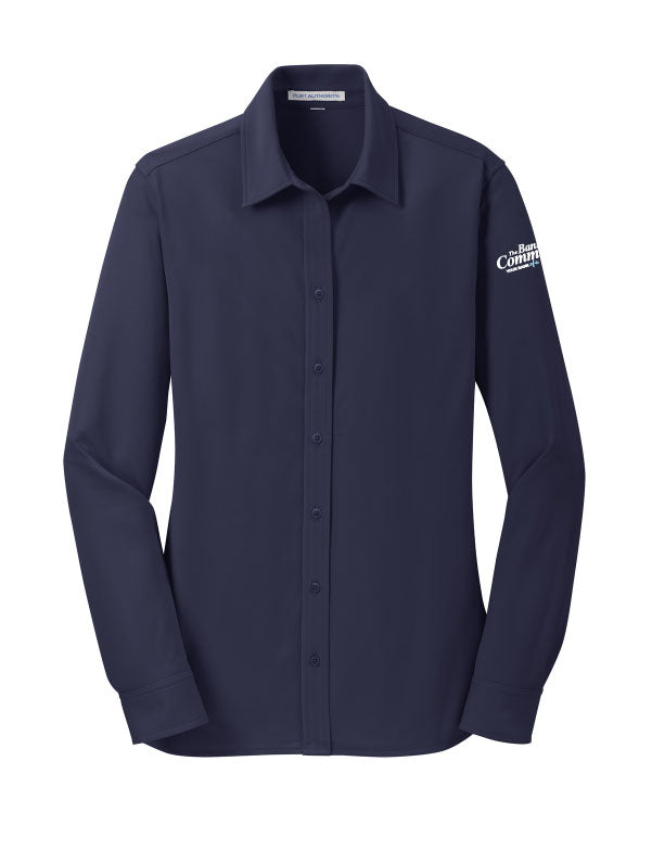 Bank of Commerce - Embroidered - L570 Port Authority® Women's Dimension Knit Dress Shirt