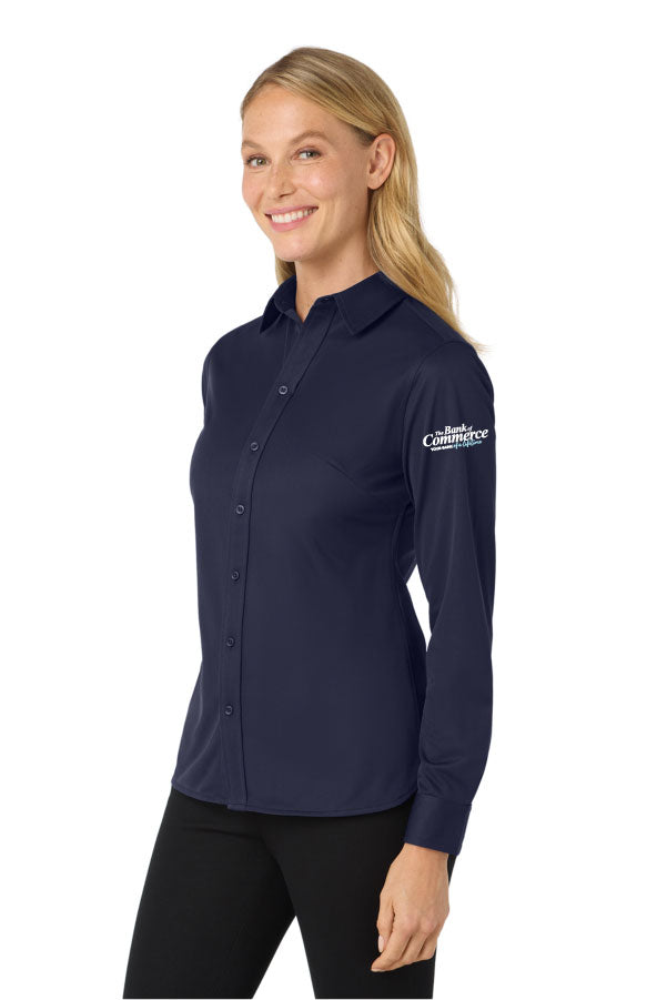 Bank of Commerce - Embroidered - L570 Port Authority® Women's Dimension Knit Dress Shirt