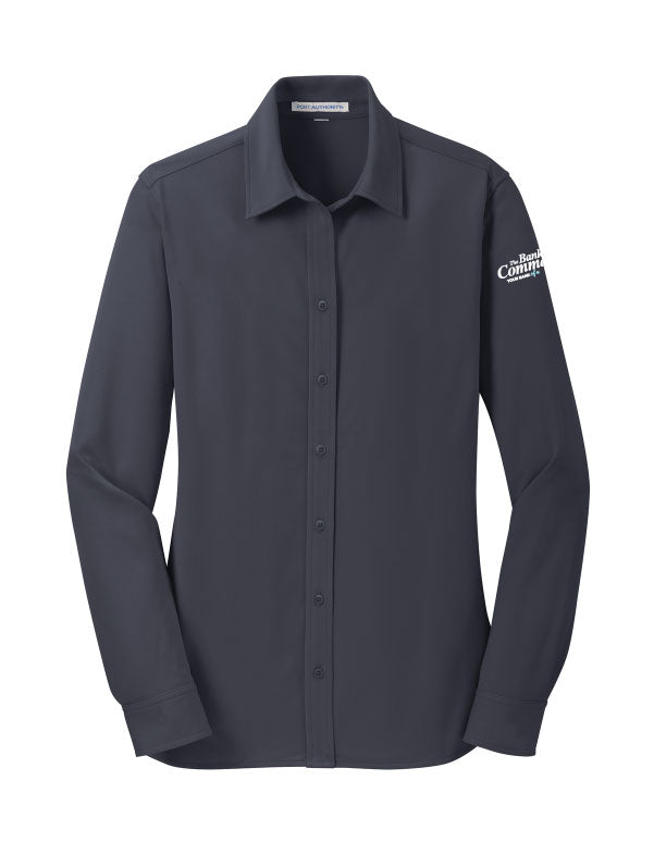 Bank of Commerce - Embroidered - L570 Port Authority® Women's Dimension Knit Dress Shirt