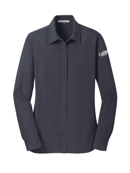 Bank of Commerce - Embroidered - L570 Port Authority® Women's Dimension Knit Dress Shirt