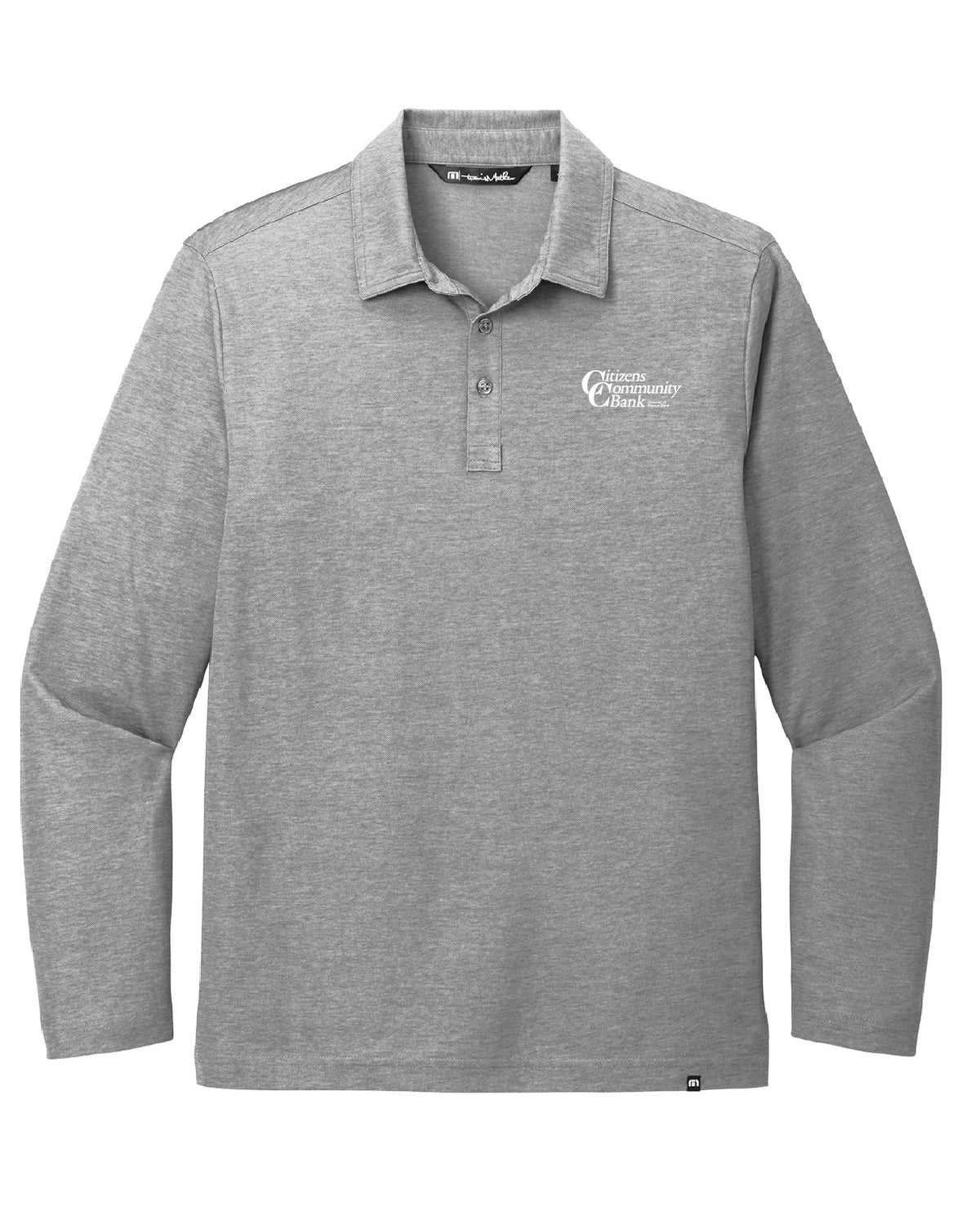 Citizens Community Bank - Tier 1 - Embroidered - TravisMathew Men's Oceanside Heather Long Sleeve Polo - TM1MZ343