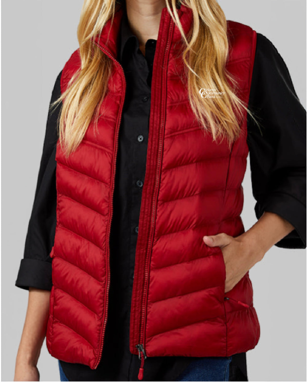 Citizens Community Bank - Tier 2 - Embroidered - WOMEN'S LIGHTWEIGHT PACKABLE VEST