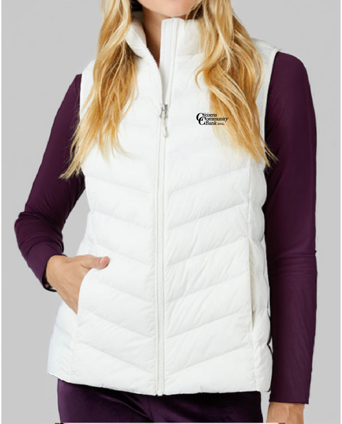 Citizens Community Bank - Tier 2 - Embroidered - WOMEN'S LIGHTWEIGHT PACKABLE VEST