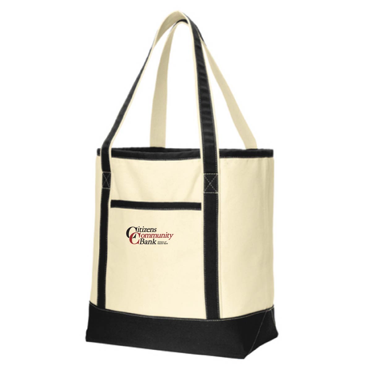 Citizens Community Bank - Embroidered - Port Authority® Large Cotton Canvas Tote - BG413