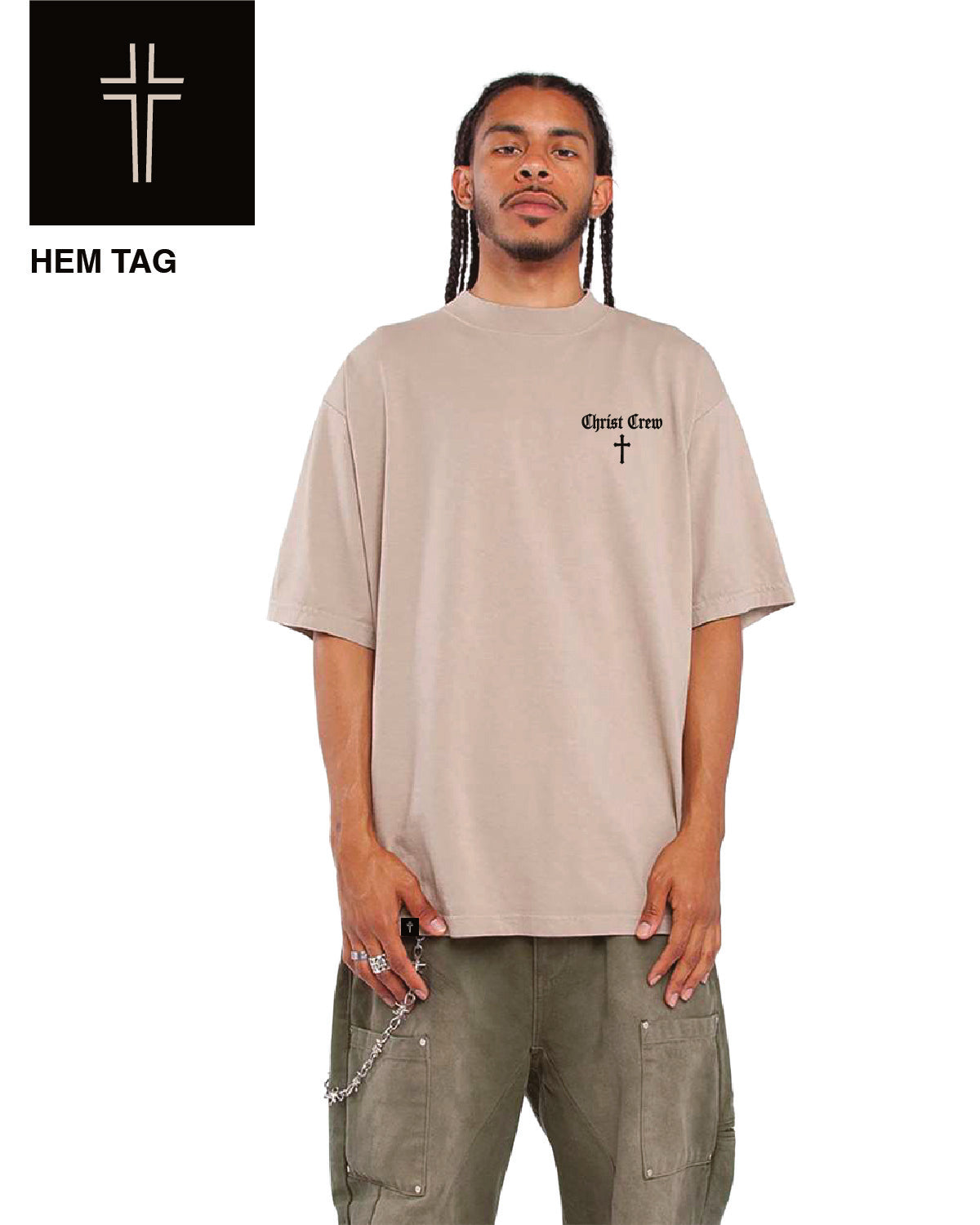 Christ Crew - Cityscape - Printed - Shaka Heavyweight Tee - SHGD