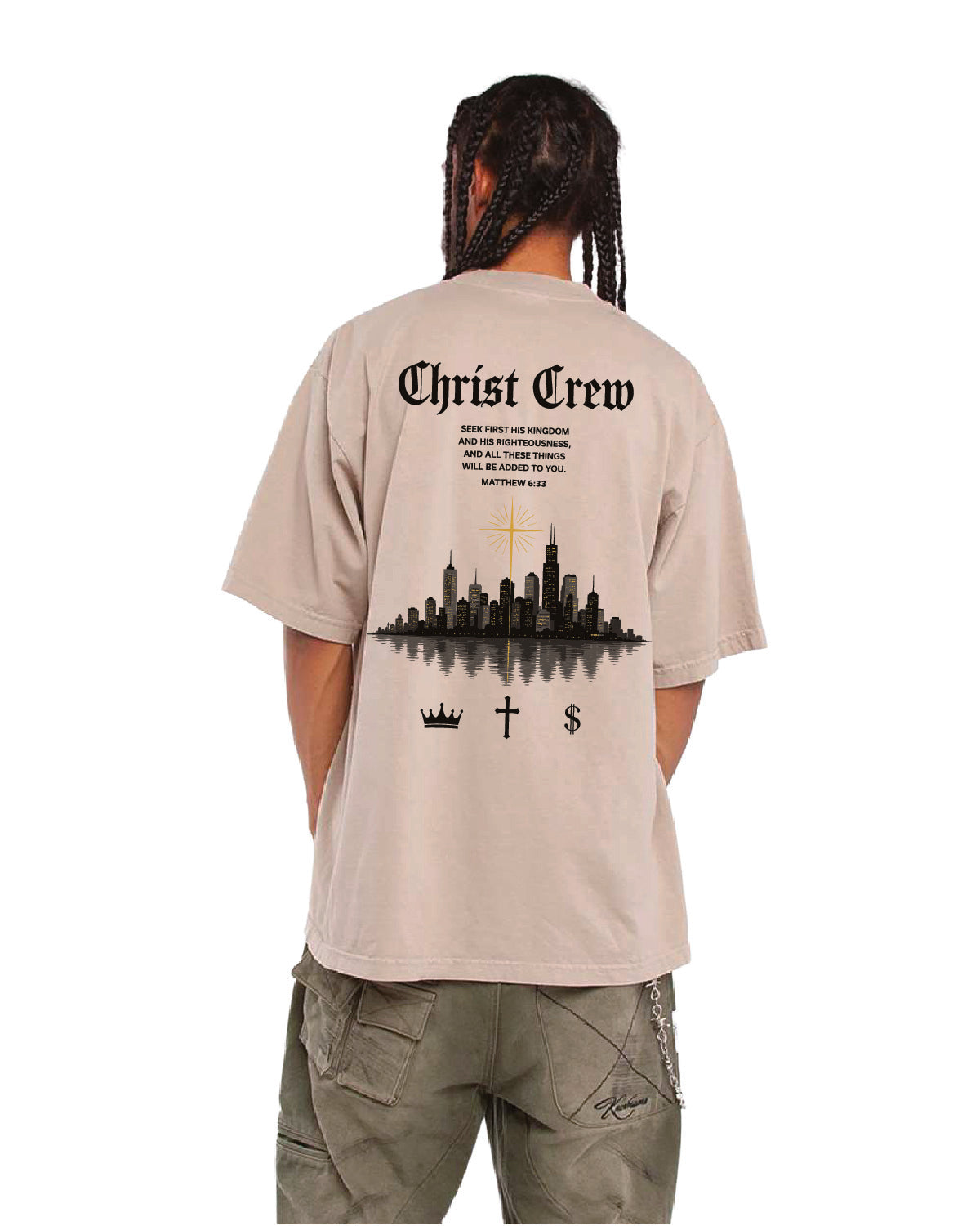 Christ Crew - Cityscape - Printed - Shaka Heavyweight Tee - SHGD