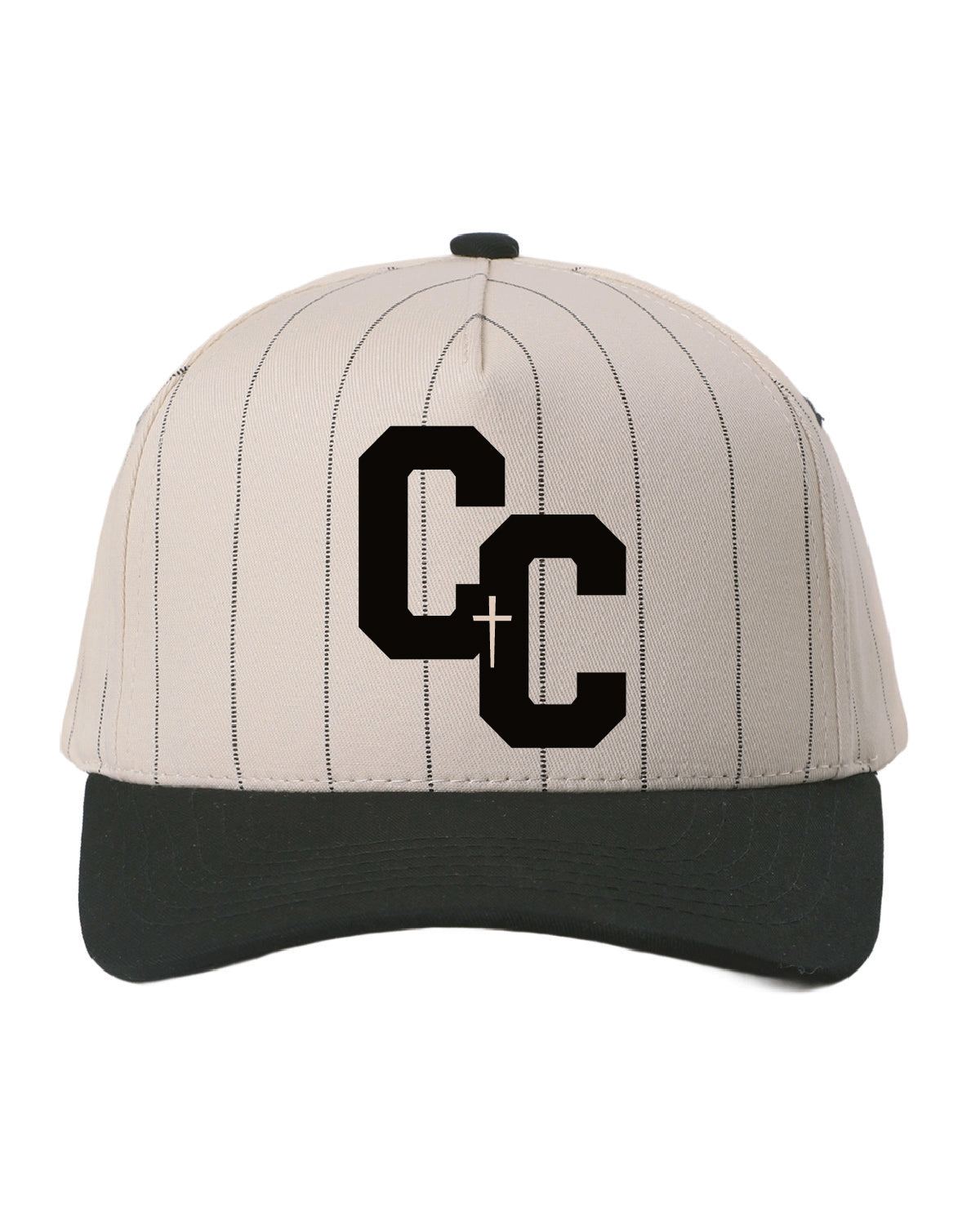 Christ Crew - Embroidered - Grey Pinstripe Hat