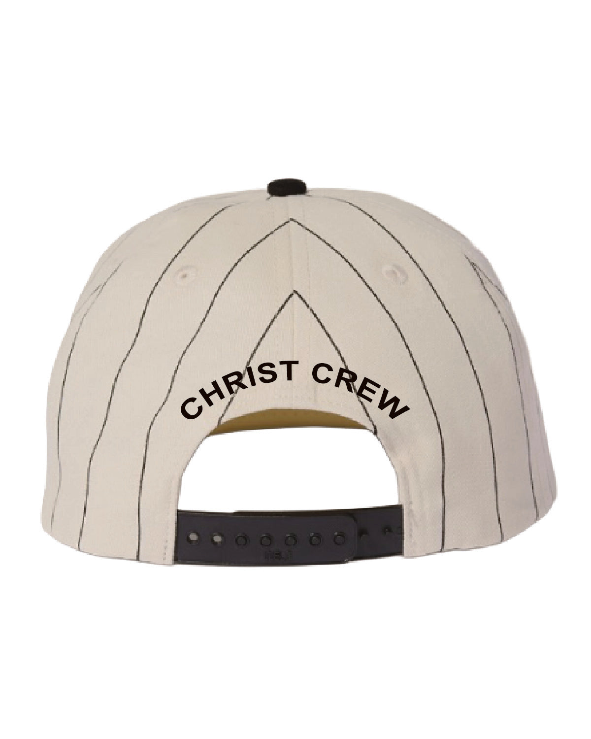 Christ Crew - Embroidered - Grey Pinstripe Hat