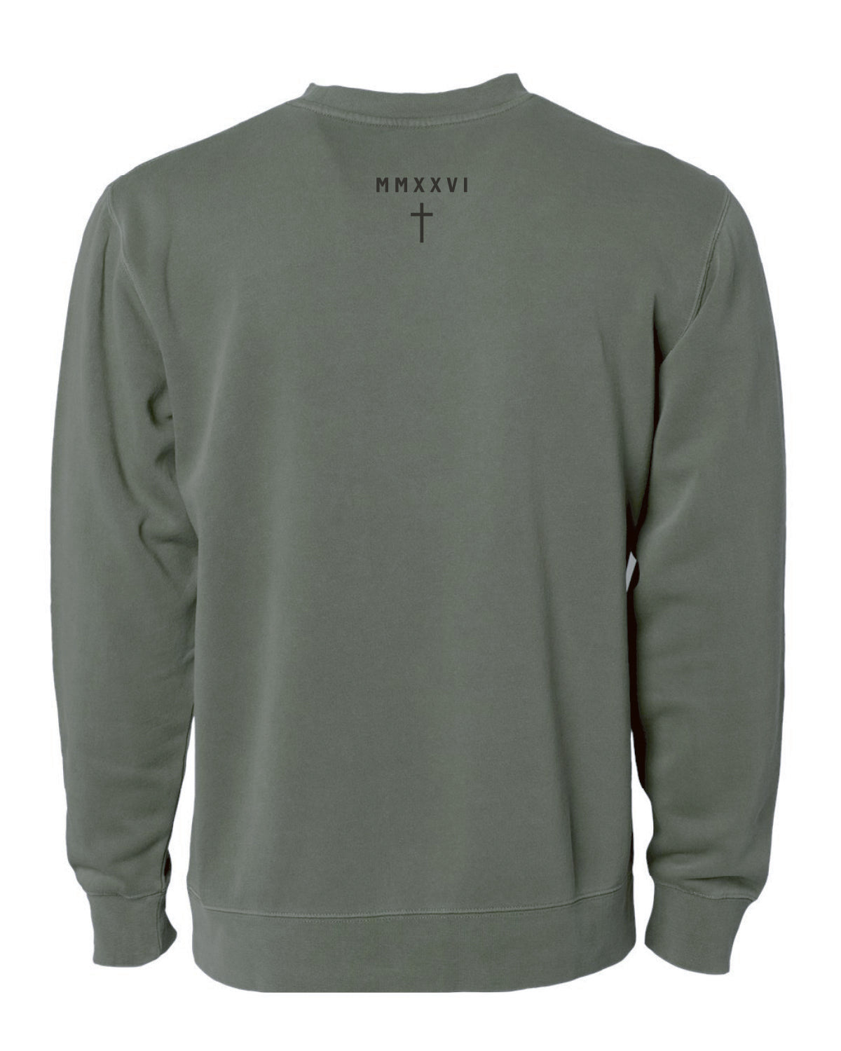 Christ Crew - Embroidered tone-on-tone - Independent Trading Pigment Crew - PRM3500
