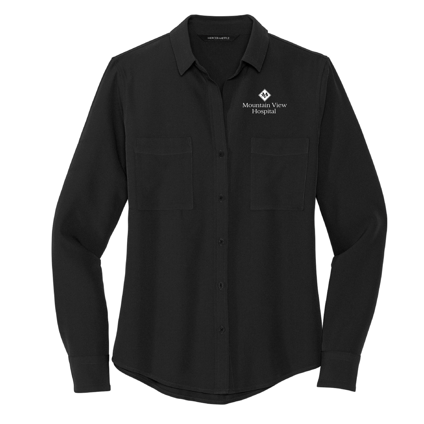 Mountain View Hospital (Dual Branded) - Women's Stretch Crepe LONG SLEEVE