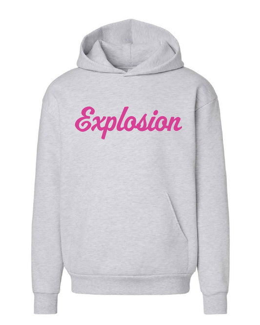 USA Explosion Softball - Boulevard Heavyweight Hoodie -  Explosion (Cursive) - Custom Number (Back) - IND330BLV