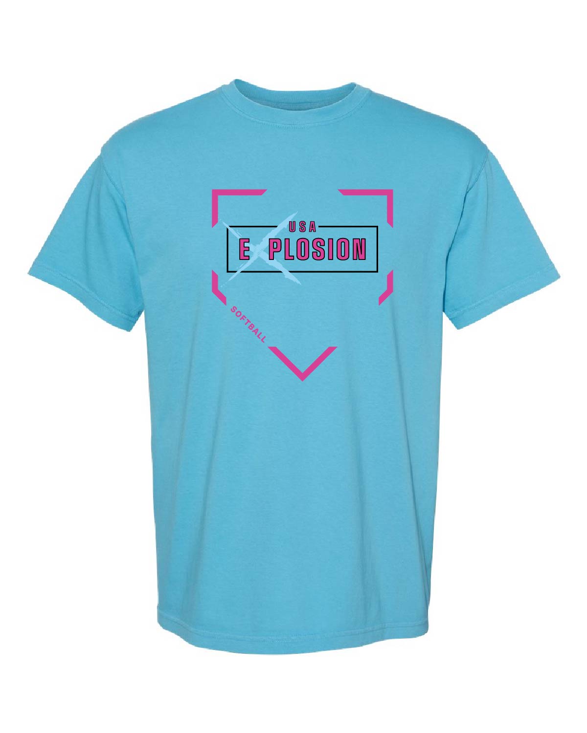 USA Explosion Softball - Comfort Colors Tee - Explosion Diamond - 1717