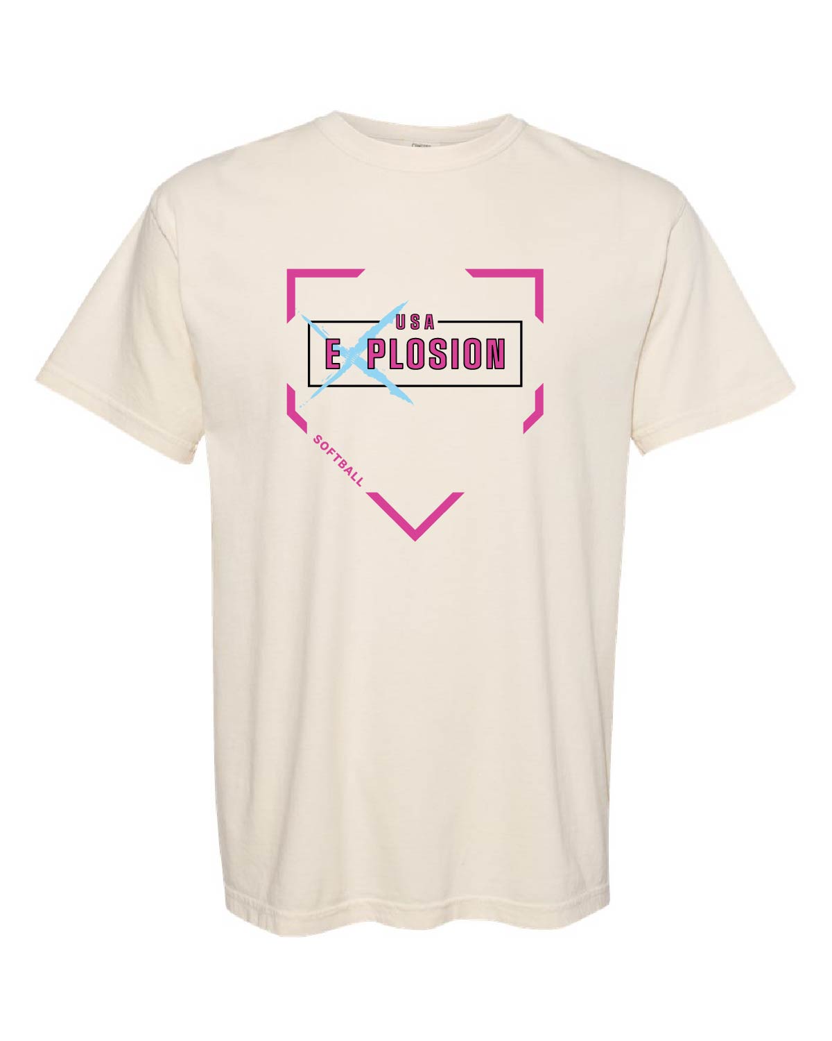 USA Explosion Softball - Comfort Colors Tee - Explosion Diamond - 1717