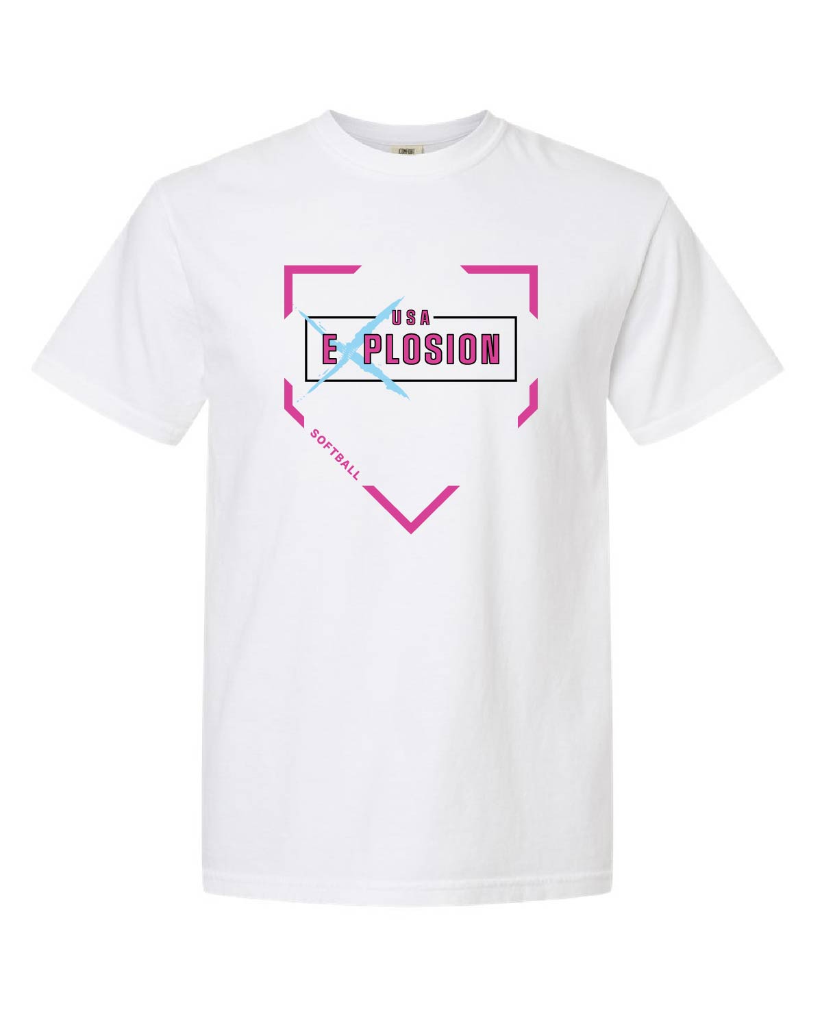 USA Explosion Softball - Comfort Colors Tee - Explosion Diamond - 1717