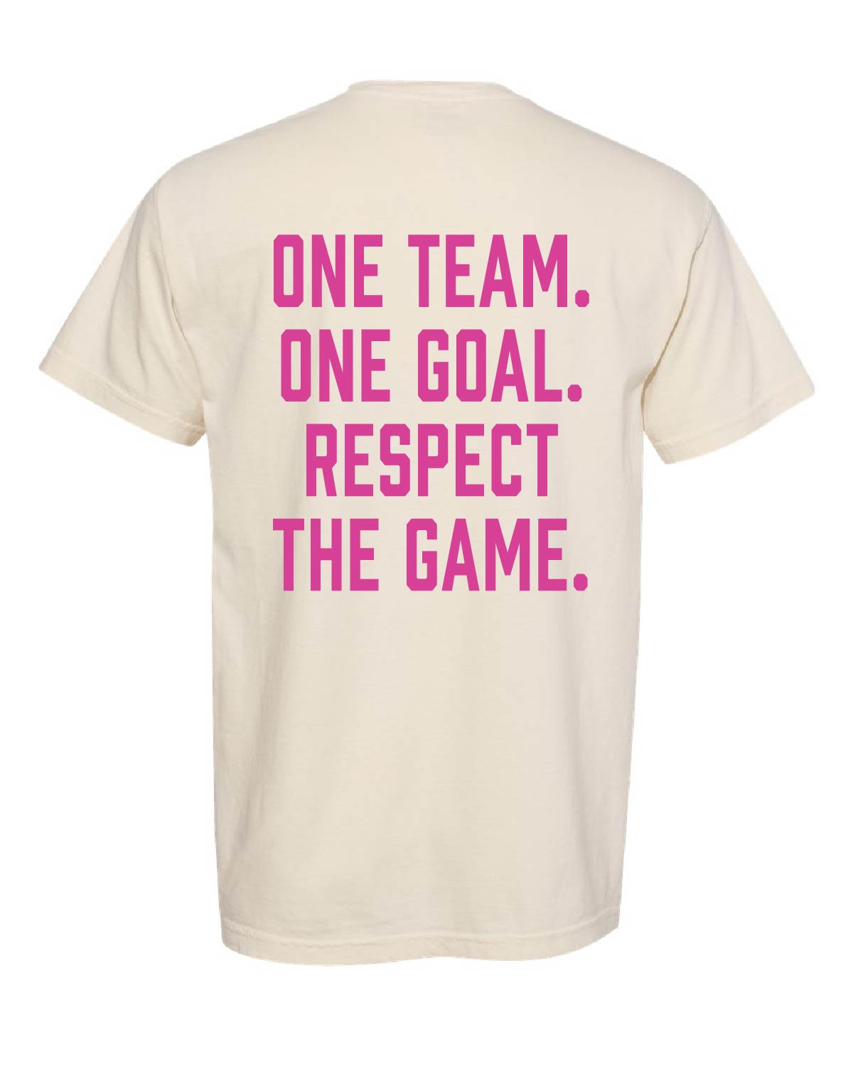 USA Explosion Softball - Comfort Colors Tee - Banner Pocket (Front) One Team. One Goal. Respect The Game (Back) - 1717