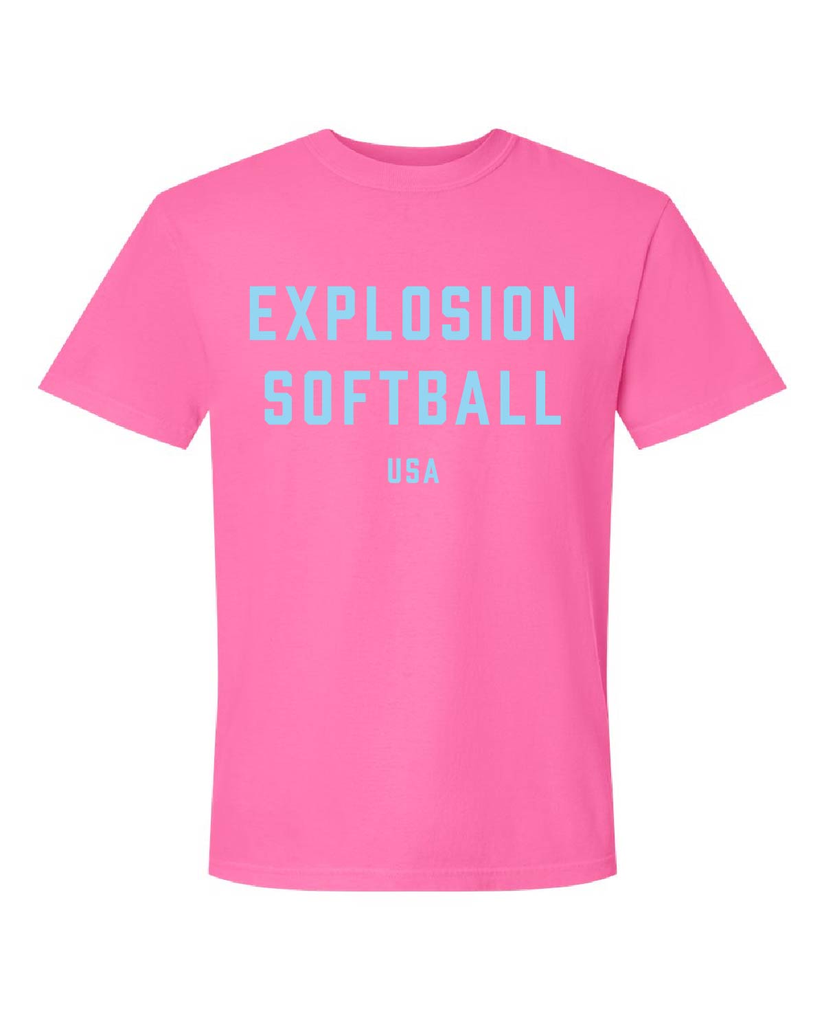 USA Explosion Softball - Comfort Colors Tee - Explosion Softball - 1717