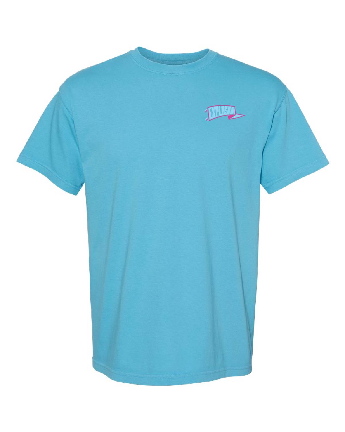 USA Explosion Softball - Comfort Colors Tee - Banner Pocket (Front) One Team. One Goal. Respect The Game (Back) - 1717