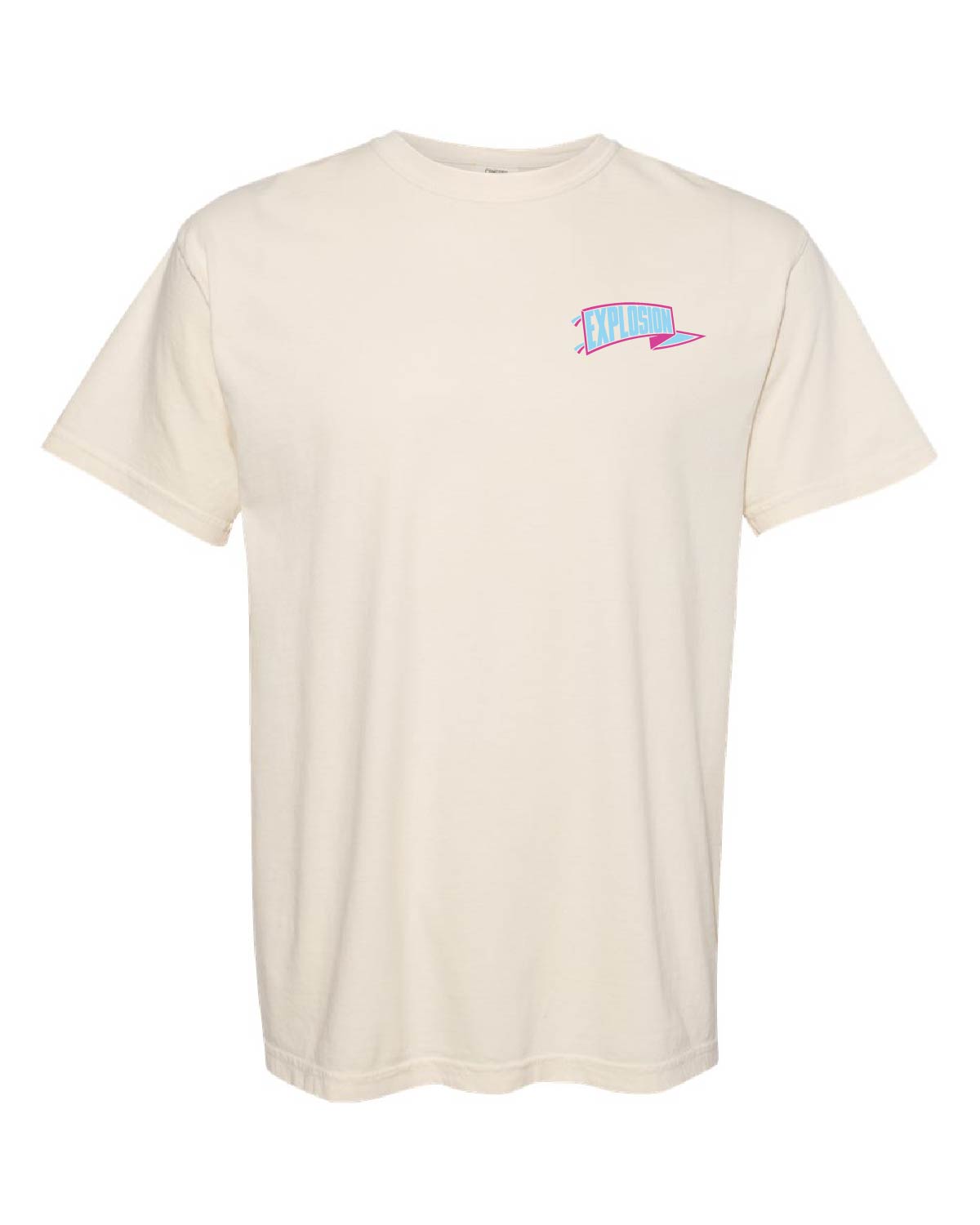 USA Explosion Softball - Comfort Colors Tee - Banner Pocket (Front) One Team. One Goal. Respect The Game (Back) - 1717