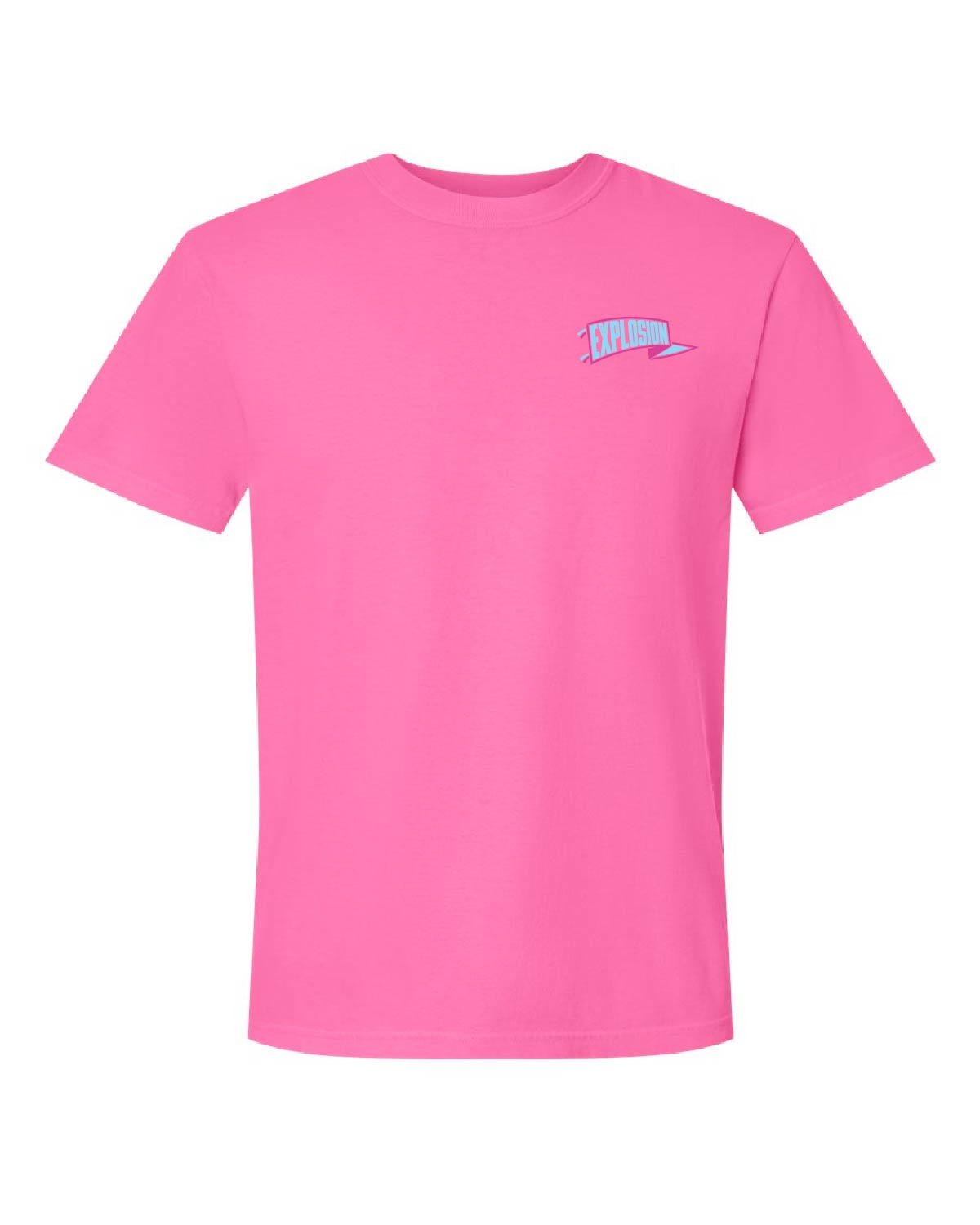 USA Explosion Softball - Comfort Colors Tee - Banner Pocket (Front) One Team. One Goal. Respect The Game (Back) - 1717