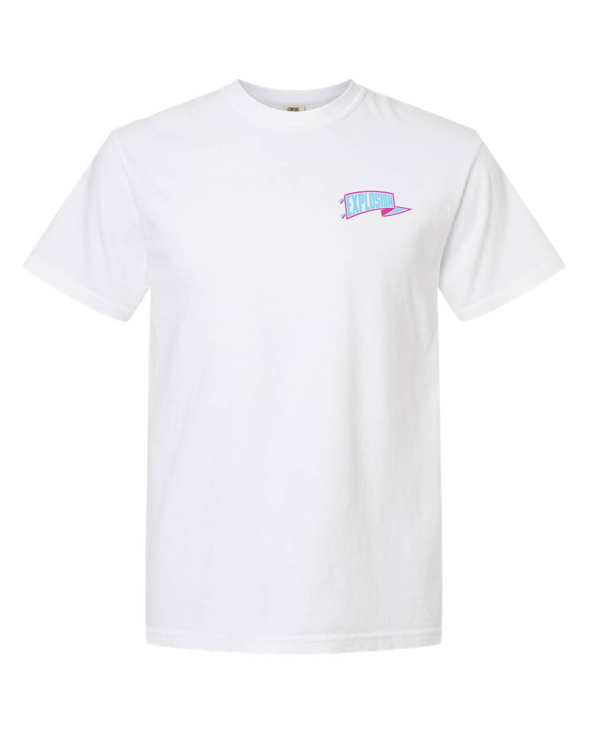 USA Explosion Softball - Comfort Colors Tee - Banner Pocket (Front) One Team. One Goal. Respect The Game (Back) - 1717