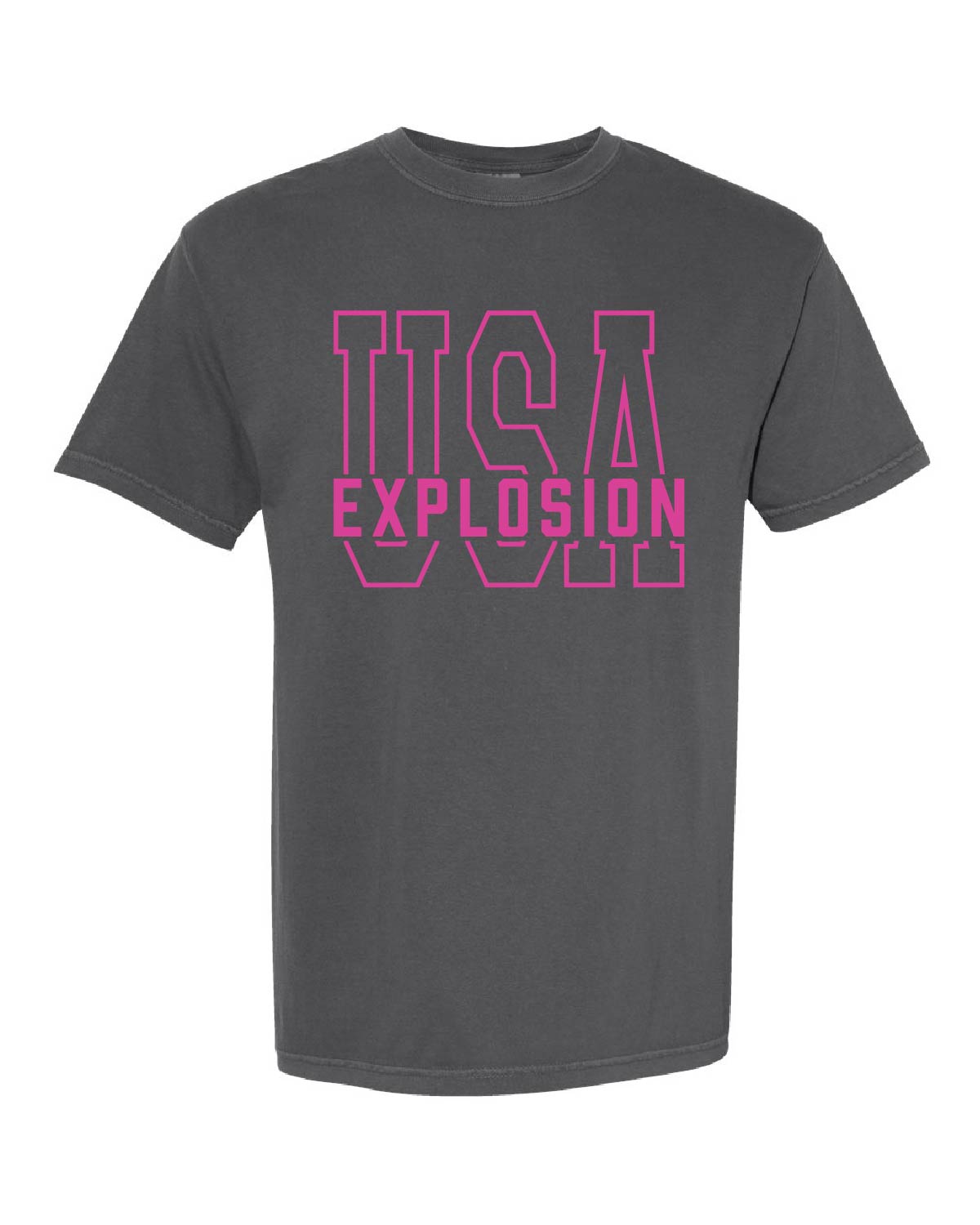 USA Explosion Softball - Comfort Colors Tee - USA Outline - 1717