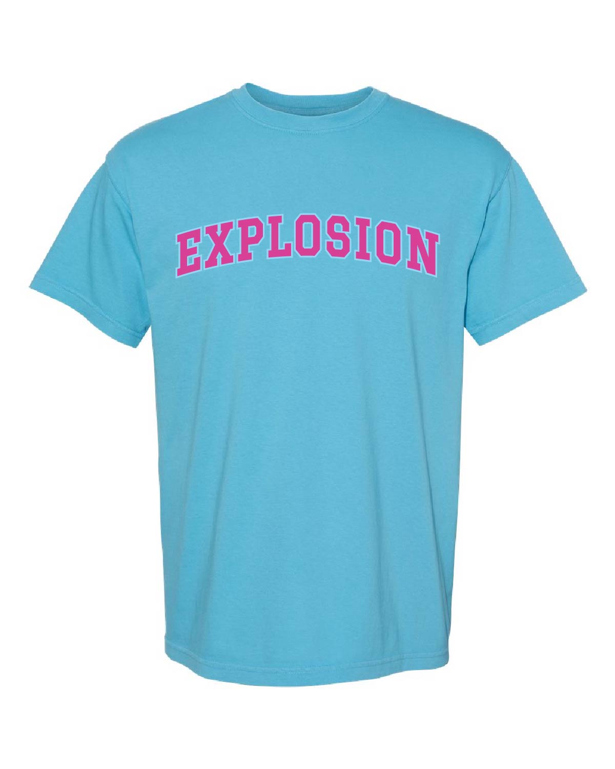 USA Explosion Softball - Comfort Colors Tee - Explosion (arched) Customer Number (back) - 1717