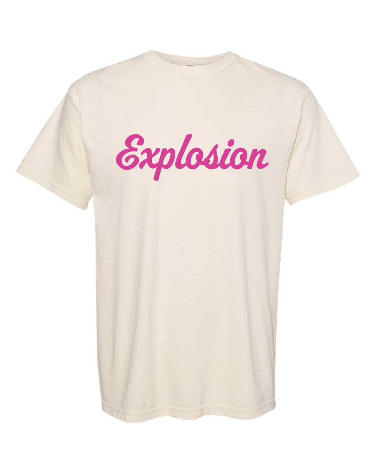 USA Explosion Softball - Comfort Colors Tee - Explosion (cursive) Customer Number (back) - 1717