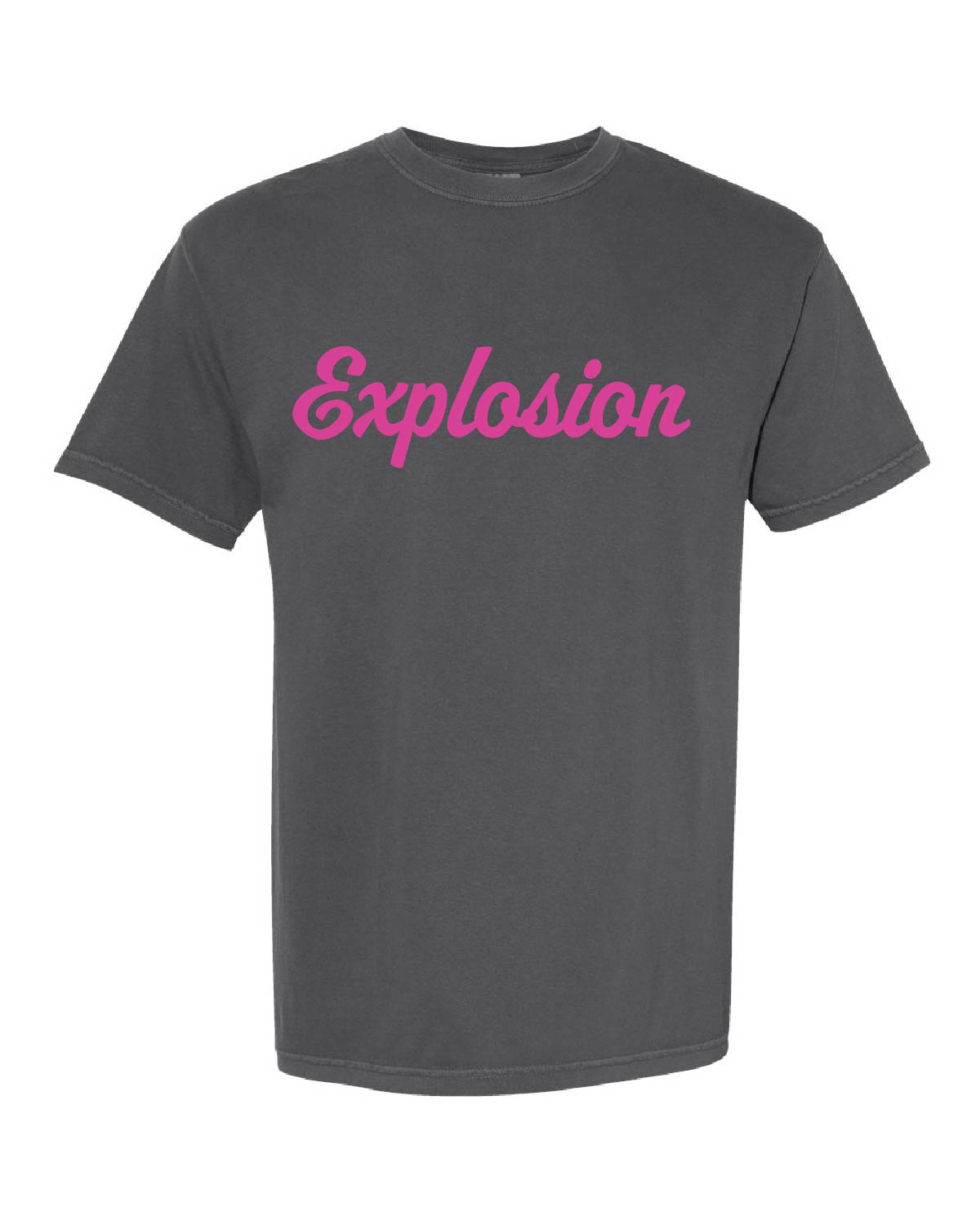 USA Explosion Softball - Comfort Colors Tee - Explosion (cursive) Customer Number (back) - 1717