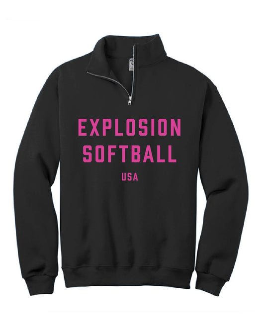 USA Explosion Softball - Quarter Zip Fleece - Explosion Softball - 995M