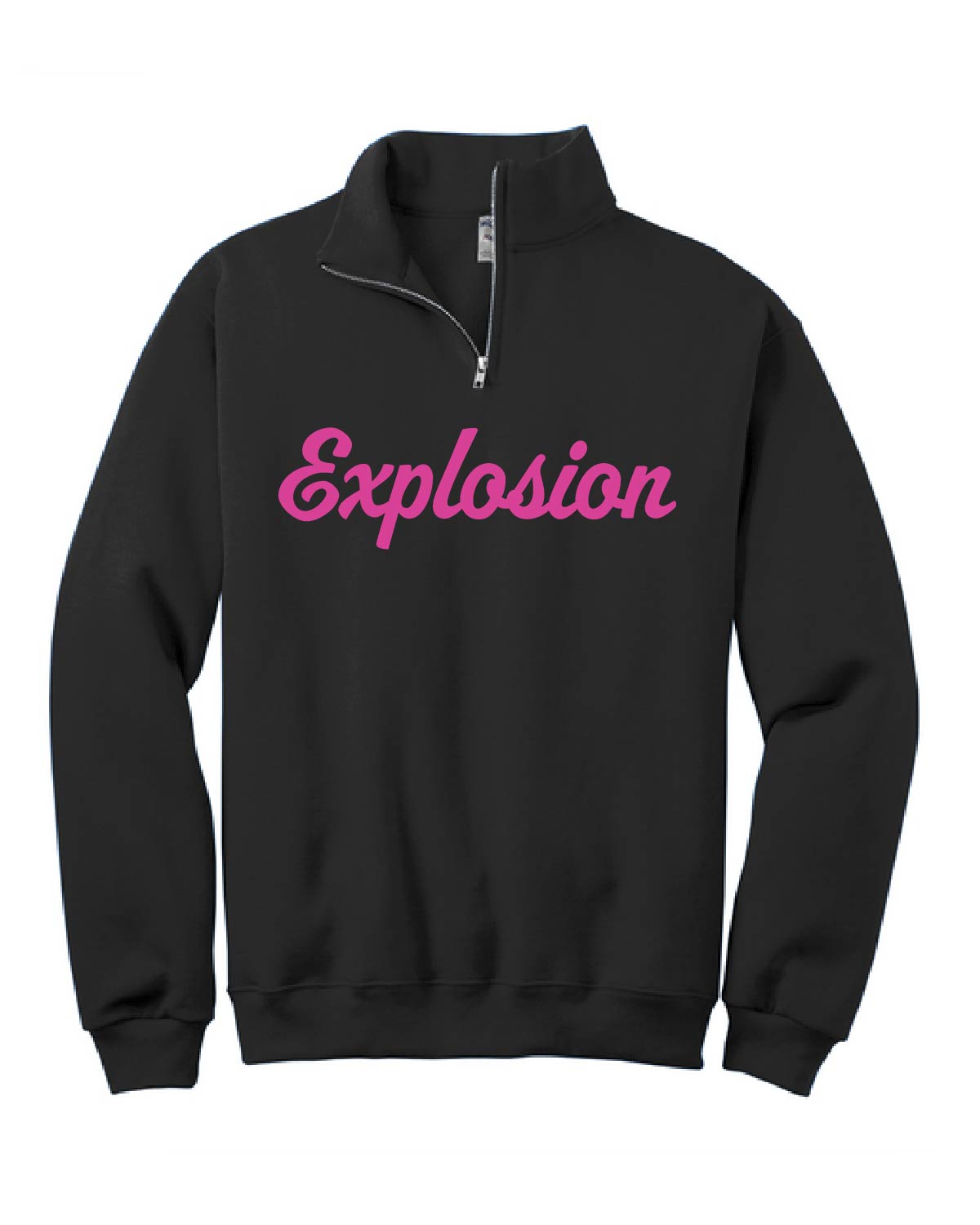 USA Explosion Softball - Quarter Zip Fleece - Explosion (cursive) - Custom Number (Back) - 995M
