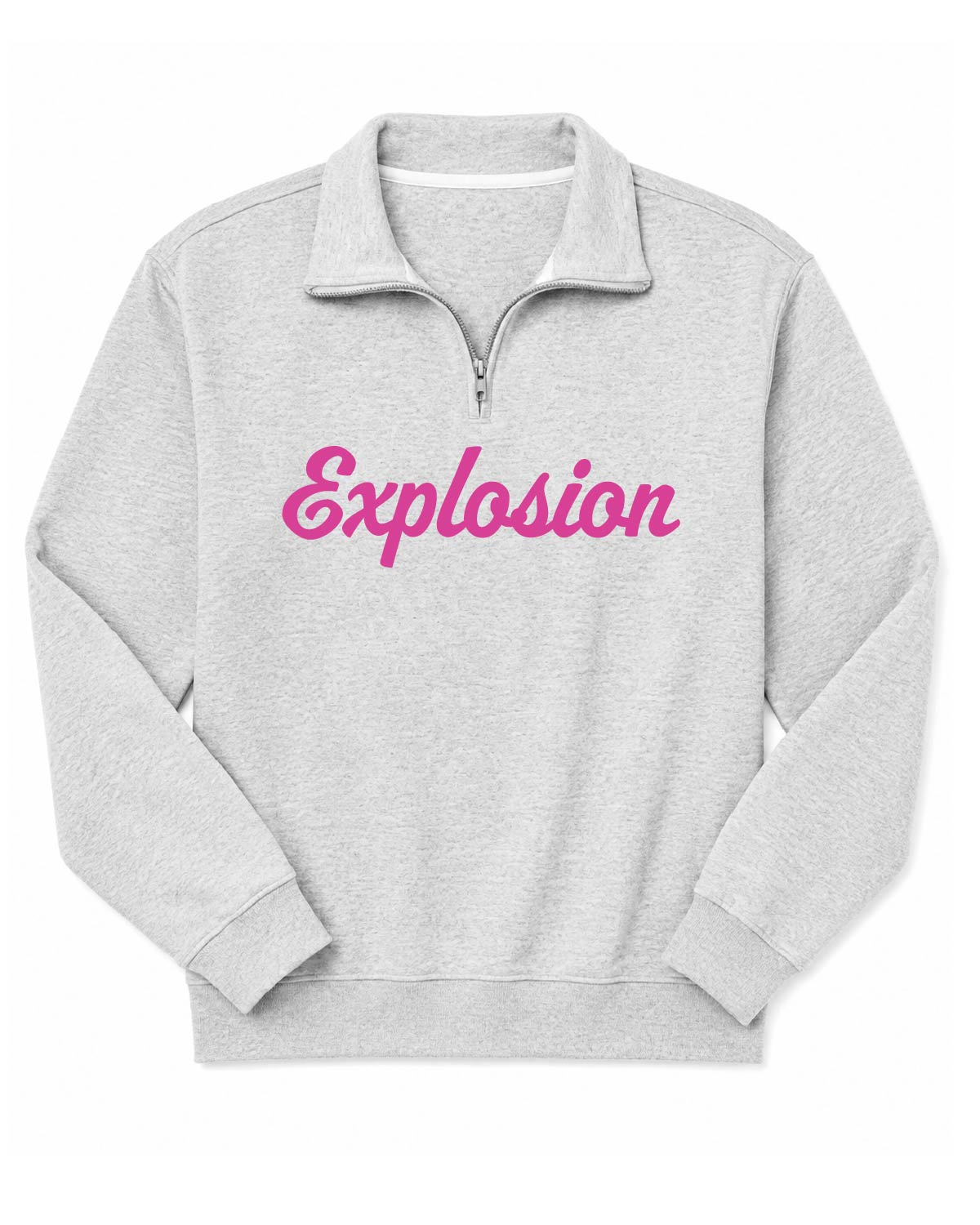 USA Explosion Softball - Quarter Zip Fleece - Explosion (cursive) - Custom Number (Back) - 995M