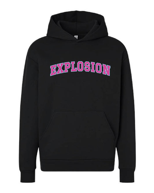 USA Explosion Softball - Boulevard Heavyweight Hoodie -  Explosion (Arch) - Custom Number (Back) - IND330BLV