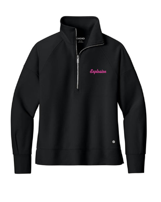 USA Explosion Softball -  Embroidered Women's Ogio Luma 1/2 Zip - Explosion (cursive) - LOG814