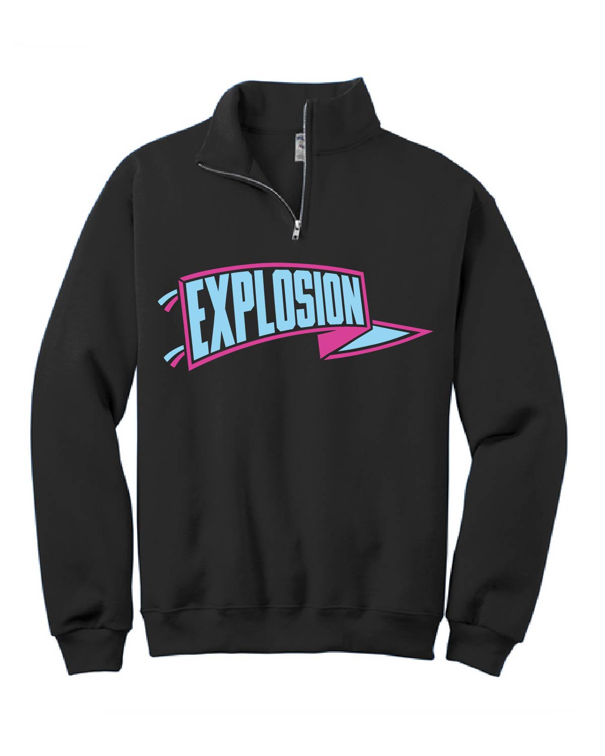 USA Explosion Softball - Quarter Zip Fleece - Explosion Banner - 995M