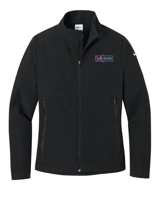 USA Explosion - Embroidered Nike Women’s Full-Zip Soft Shell Jacket - Rectangle Logo - NKHM7937