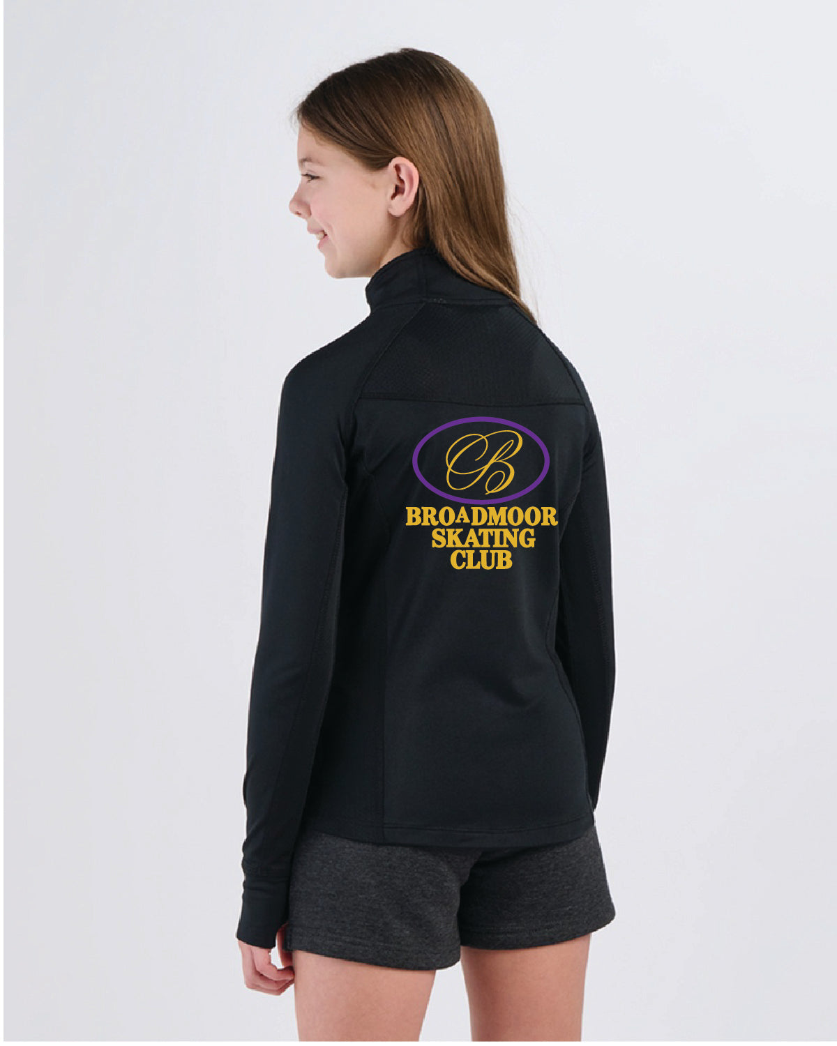 Broadmoor Skating - Embroidered - Front Pocket and Back Logo - Youth Boxercraft Studio Jacket YS95