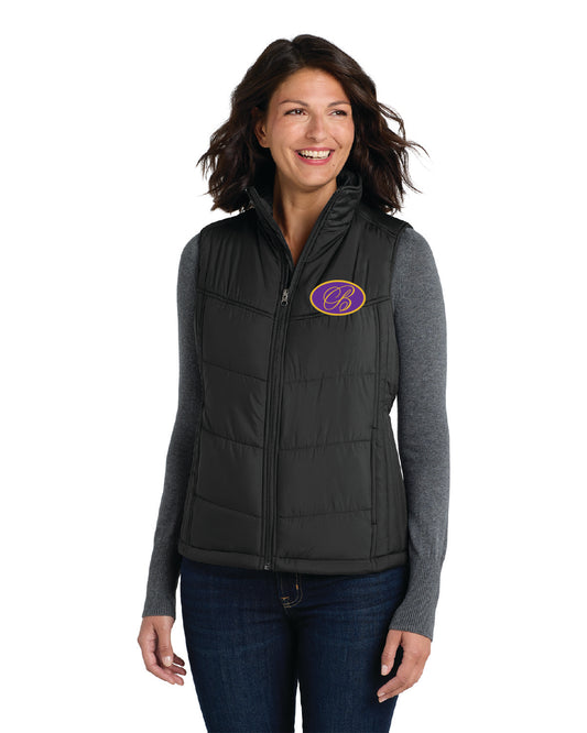 Broadmoor Skating - Embroidered - Front Pocket and Back Logo - Women's Puff VEST L709