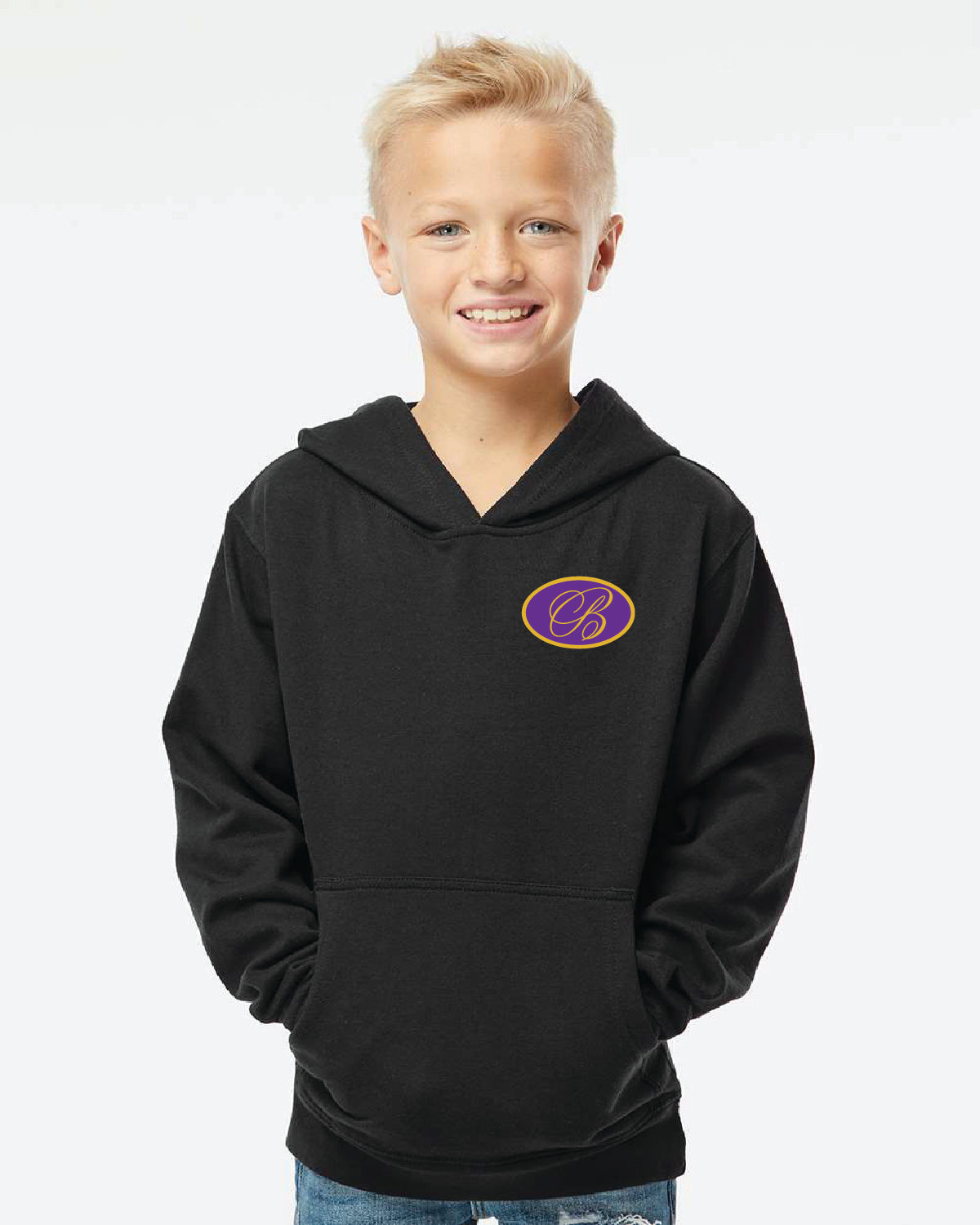 Broadmoor Skating - Printed - Pocket and Back Logo - Youth Independent Hoodie SS4001Y