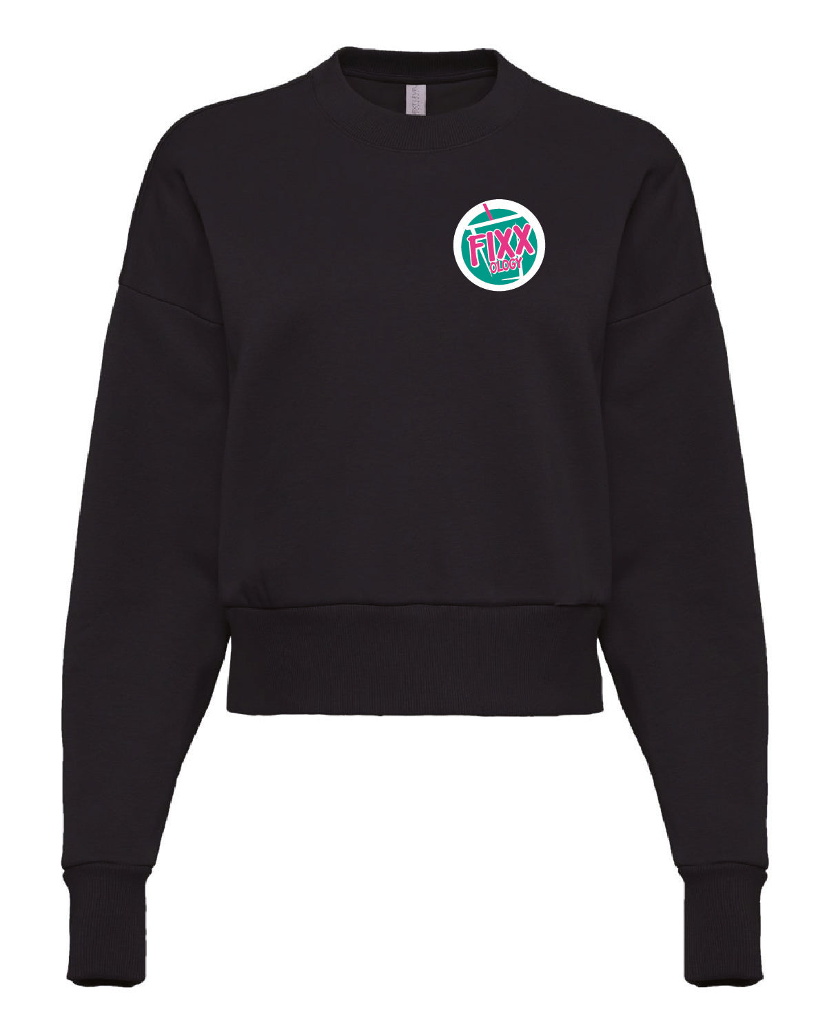 Women's Next Level Crop Sweatshirt - Printed Design