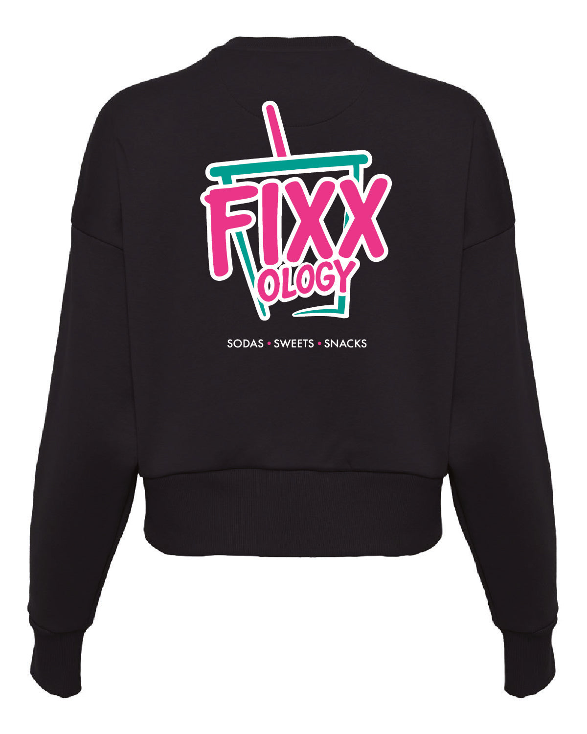 Women's Next Level Crop Sweatshirt - Printed Design