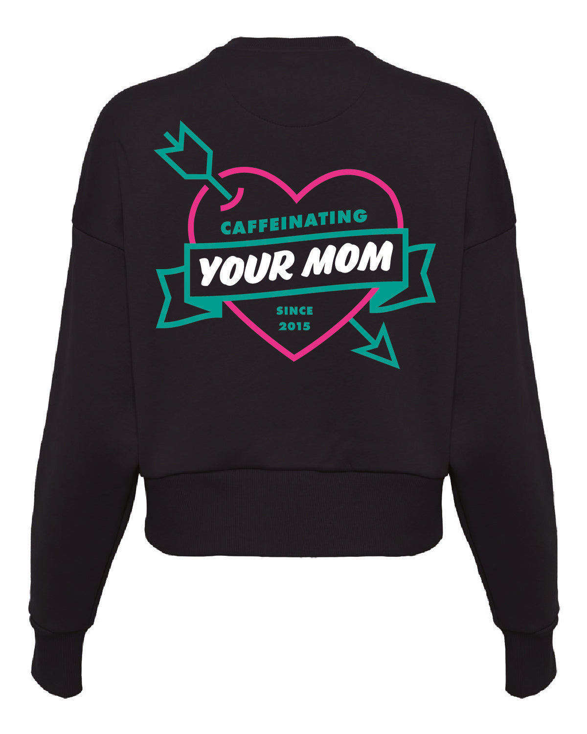 Women's Next Level Crop Sweatshirt - Printed Design
