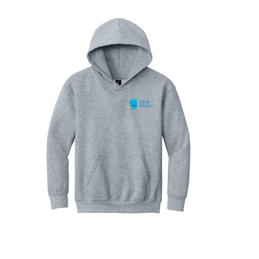 Gem Prep Dress Code - Embroidered Gildan® Youth Heavy Blend™ Hooded Sweatshirt - 18500B