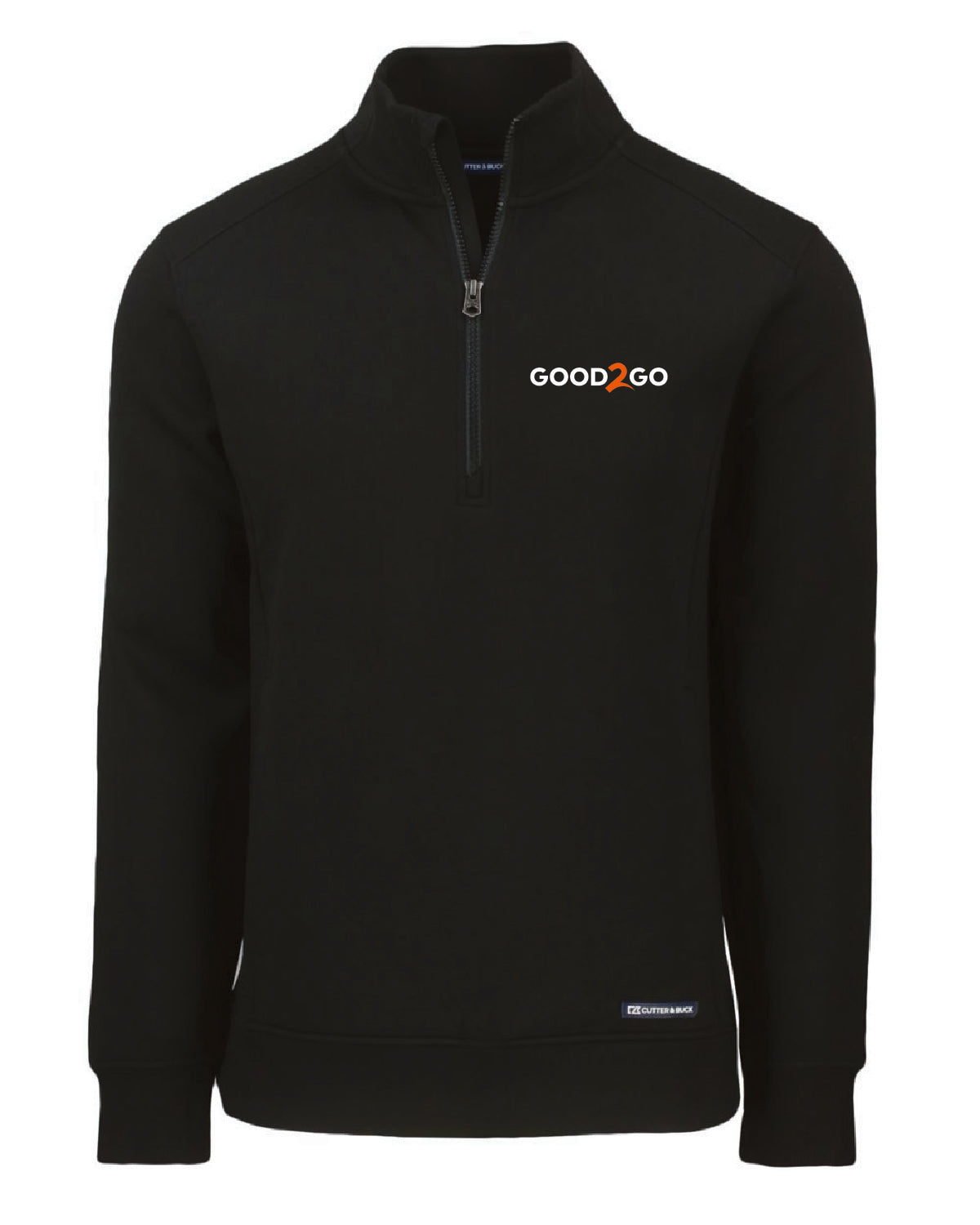Good2Go - Embroidered - Pocket Design - Cutter + Buck Men's Knit Quarter Zip - MCK01308