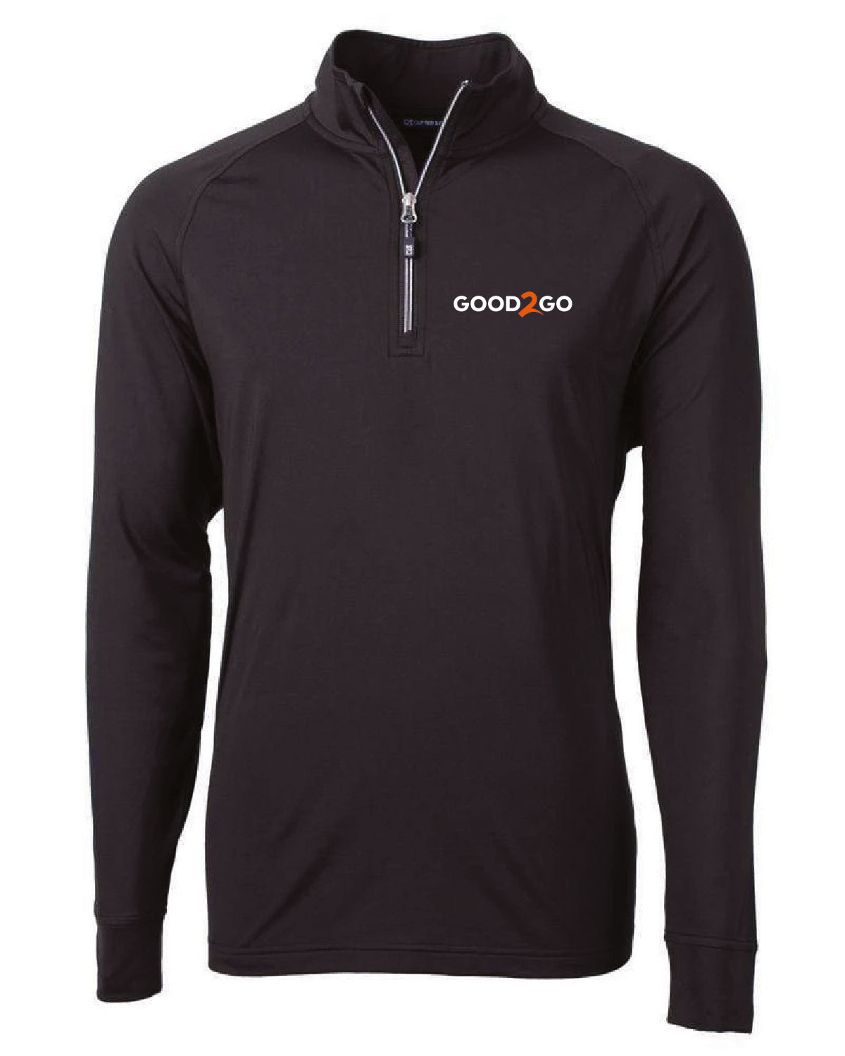 Good2Go - Embroidered - Pocket Design - Cutter + Buck Men's Stretch Quarter Zip - MCK01143
