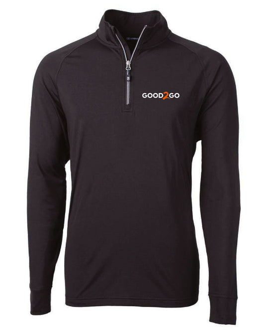 Good2Go - Embroidered - Pocket Design - Cutter + Buck Men's Stretch Quarter Zip - MCK01143