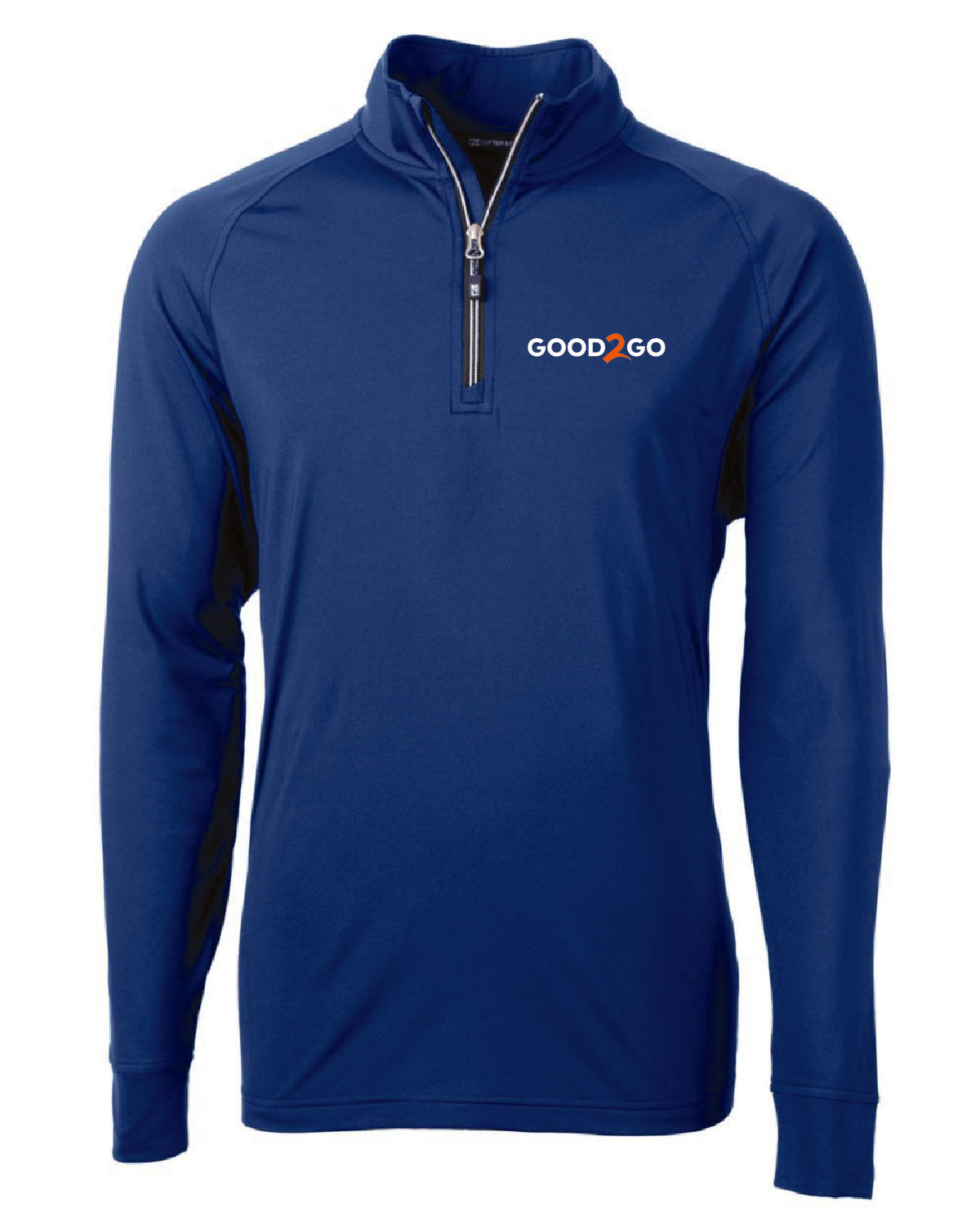 Good2Go - Embroidered - Pocket Design - Cutter + Buck Men's Stretch Quarter Zip - MCK01143