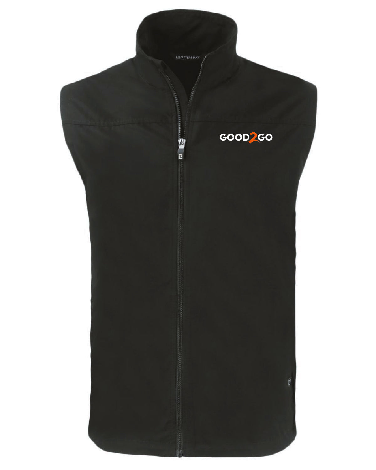 Good2Go - Embroidered - Pocket Design - Cutter + Buck Men's Full Zip Vest - MCO00083