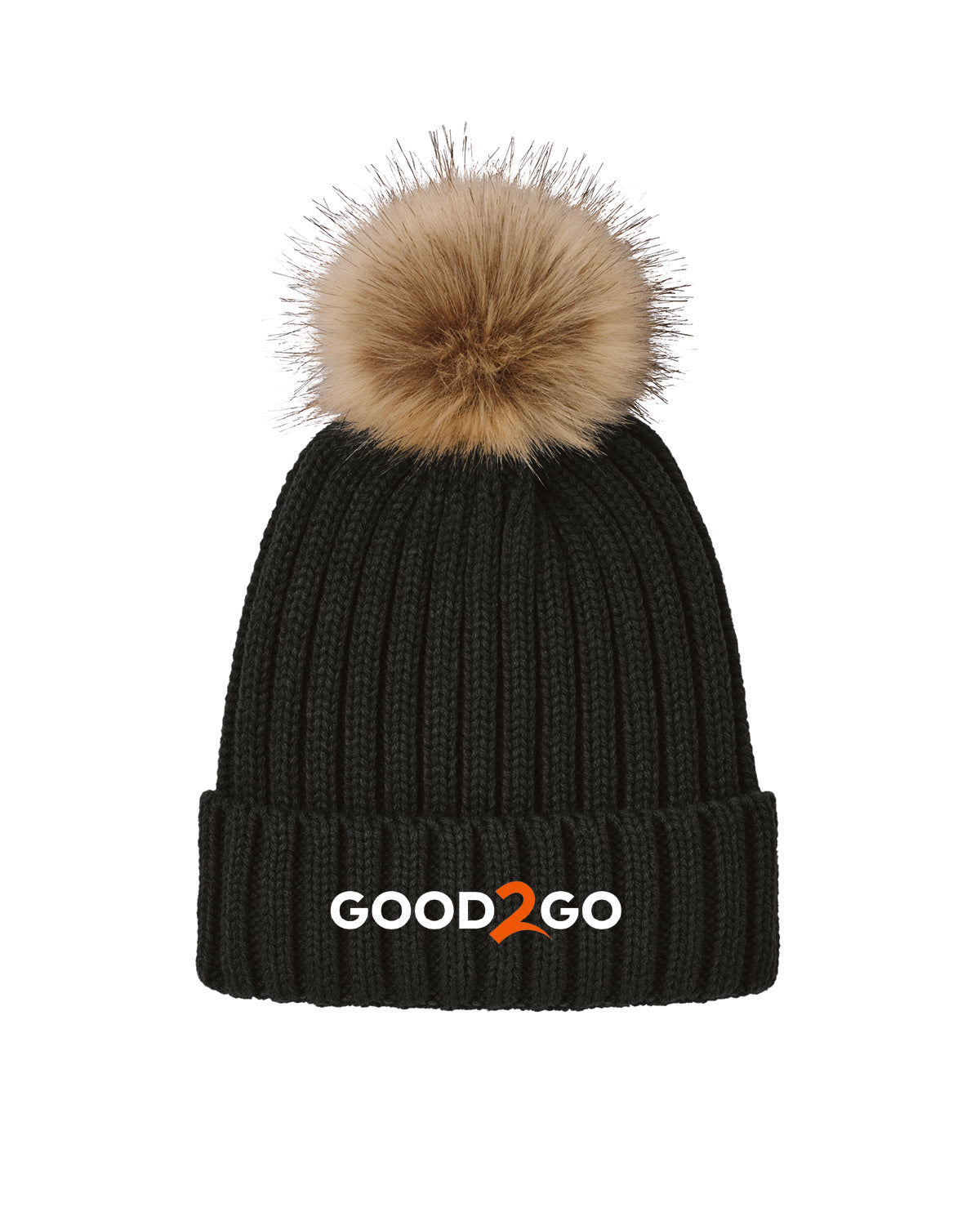 Good2Go - Embroidered - Port Authority Faux Fur Pom Beanie - C990